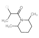 1-(2-CHLOROPROPANOYL)-2,6-DIMETHYLPIPERIDINE structure