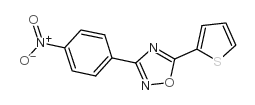 3-(4-nitrophenyl)-5-thiophen-2-yl-1,2,4-oxadiazole Structure