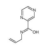 Pyrazinecarboxamide, N-2-propenyl- (9CI) Structure