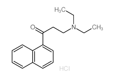 1-Propanone,3-(diethylamino)-1-(1-naphthalenyl)-, hydrochloride (1:1)结构式