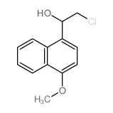 1-Naphthalenemethanol,a-(chloromethyl)-4-methoxy- Structure