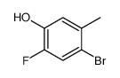 4-溴-2-氟-5-甲基苯酚结构式