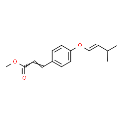 3-[4-[(3-Methyl-1-butenyl)oxy]phenyl]propenoic acid methyl ester结构式