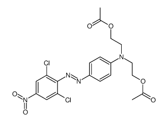 2,2'-[[4-[(2,6-Dichloro-4-nitrophenyl)azo]phenyl]imino]bisethanol diacetate Structure