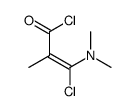 3-chloro-3-(dimethylamino)-2-methylprop-2-enoyl chloride Structure