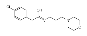 2-(4-chlorophenyl)-N-(3-morpholin-4-ylpropyl)acetamide结构式
