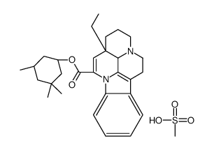 Methylsulphonic acid salt of 3,3,5-trimethylcyclohexyl apovincaminate Structure