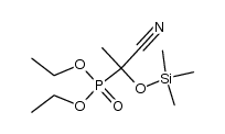 diethyl cyano(methyl)(trimethylsilyloxy)methylphosphonate Structure