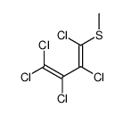 (3E)-1,1,2,3,4-pentachloro-4-methylsulfanylbuta-1,3-diene结构式