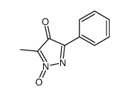 5-methyl-1-oxido-3-phenylpyrazol-1-ium-4-one结构式