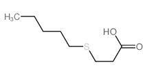 Propanoic acid,3-(pentylthio)- Structure