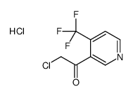 2-chloro-1-[4-(trifluoromethyl)pyridin-3-yl]ethanone,hydrochloride结构式