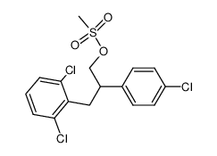 2,6-dichloro-β-(4-chlorophenyl)benzenepropanol methanesulfonate Structure