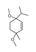 3,6-dimethoxy-3-methyl-6-propan-2-ylcyclohexene结构式