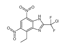 2-[chloro(difluoro)methyl]-4-ethyl-5,7-dinitro-1H-benzimidazole Structure