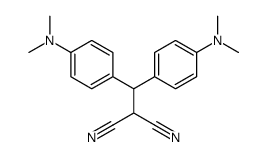 2-[bis[4-(dimethylamino)phenyl]methyl]propanedinitrile Structure