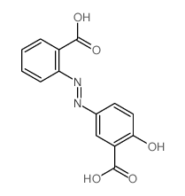 Benzoic acid,5-[2-(2-carboxyphenyl)diazenyl]-2-hydroxy-结构式