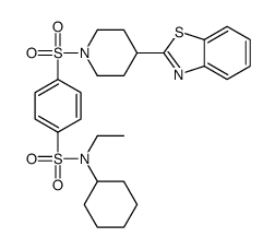 Benzenesulfonamide, 4-[[4-(2-benzothiazolyl)-1-piperidinyl]sulfonyl]-N-cyclohexyl-N-ethyl- (9CI) picture