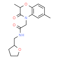 4H-1,4-Benzoxazine-4-acetamide,2,3-dihydro-2,6-dimethyl-3-oxo-N-[(tetrahydro-2-furanyl)methyl]-(9CI) structure