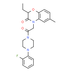 Piperazine, 1-[(2-ethyl-2,3-dihydro-6-methyl-3-oxo-4H-1,4-benzoxazin-4-yl)acetyl]-4-(2-fluorophenyl)- (9CI) picture