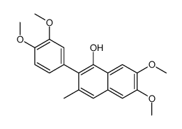 2-(3,4-dimethoxyphenyl)-6,7-dimethoxy-3-methylnaphthalen-1-ol Structure