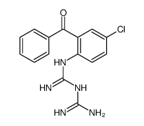 2-(2-benzoyl-4-chlorophenyl)-1-(diaminomethylidene)guanidine结构式