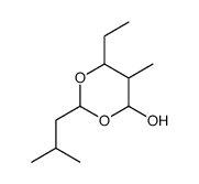 1,3-Dioxan-4-ol,6-ethyl-5-methyl-2-(2-methylpropyl)-(9CI) structure