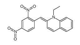 2-[(2,4-dinitrophenyl)methylene]-1-ethyl-1,2-dihydroquinoline结构式