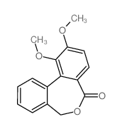 1,2-dimethoxy-7H-benzo[d][2]benzoxepin-5-one结构式