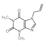 1,3-dimethyl-7-prop-2-enyl-purine-2,6-dione结构式