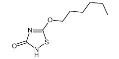 5-hexoxy-1,2,4-thiadiazol-3-one Structure