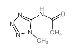 N-(1-methyltetrazol-5-yl)acetamide结构式