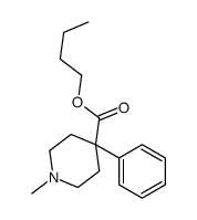 butyl 1-methyl-4-phenylpiperidine-4-carboxylate Structure