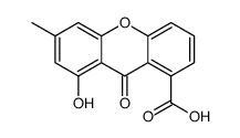 8-hydroxy-6-methyl-9-oxoxanthene-1-carboxylic acid Structure