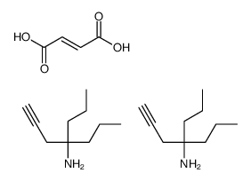 (Z)-but-2-enedioate,4-propylhept-1-yn-4-ylazanium结构式