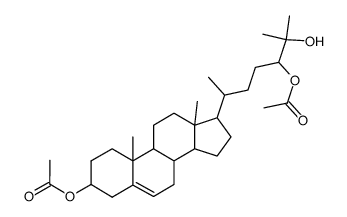 5-Cholesten-3β,24,25-triol-3β,24-diacetat结构式