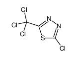 2-chloro-5-(trichloromethyl)-1,3,4-thiadiazole Structure