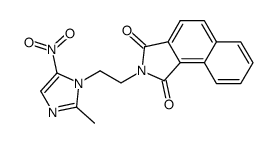 N-[2-(2-methyl-5-nitro-1-imidazolyl)ethyl]naphthalimide Structure