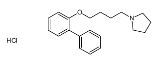 1-[4-(2-phenylphenoxy)butyl]pyrrolidine,hydrochloride Structure