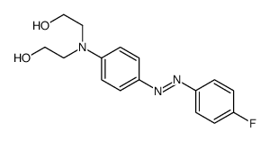 2-[4-[(4-fluorophenyl)diazenyl]-N-(2-hydroxyethyl)anilino]ethanol结构式