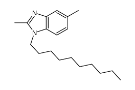 1-decyl-2,5-dimethylbenzimidazole结构式