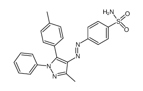 4-(3-methyl-1-phenyl-5-p-tolyl-1H-pyrazol-4-ylazo)-benzenesulfonamide Structure