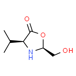 5-Oxazolidinone, 2-(hydroxymethyl)-4-(1-methylethyl)-, (2S,4S)- (9CI) Structure