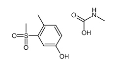 methylcarbamic acid,4-methyl-3-methylsulfonylphenol结构式