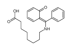 8-[[(6-oxocyclohexa-2,4-dien-1-ylidene)-phenylmethyl]amino]octanoic acid结构式