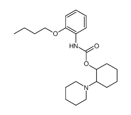 (2-Butoxy-phenyl)-carbamic acid 2-piperidin-1-yl-cyclohexyl ester结构式