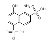 5-amino-4-hydroxy-naphthalene-1,6-disulfonic acid picture