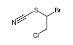 (1-bromo-2-chloroethyl) thiocyanate Structure