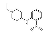 1-ethyl-N-(2-nitrophenyl)piperidin-4-amine结构式