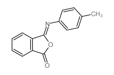 3-(4-methylphenyl)iminoisobenzofuran-1-one结构式